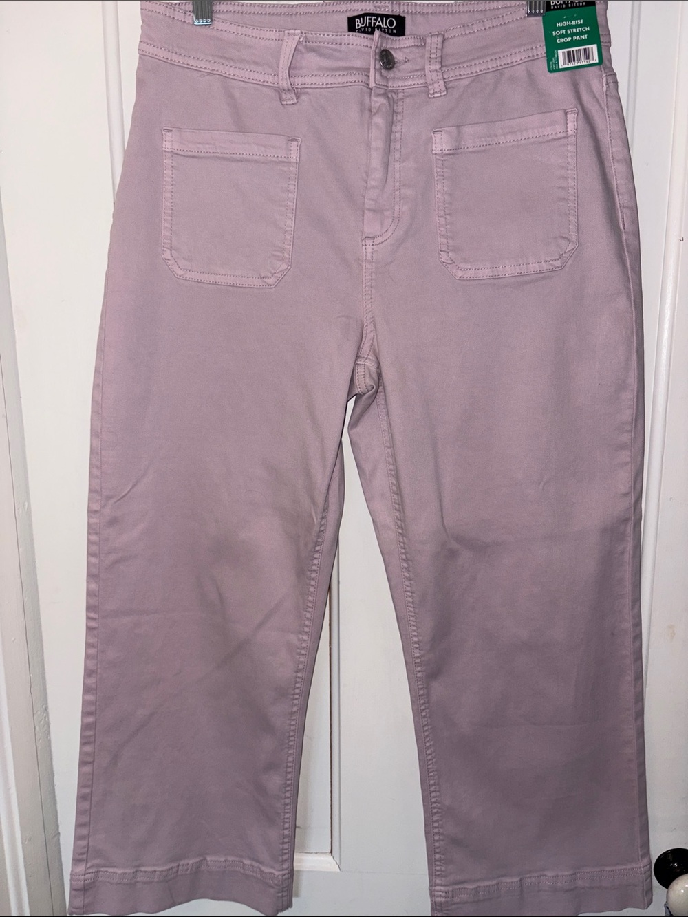 Buffalo David Bitton Light Mauve High-Rise Pants